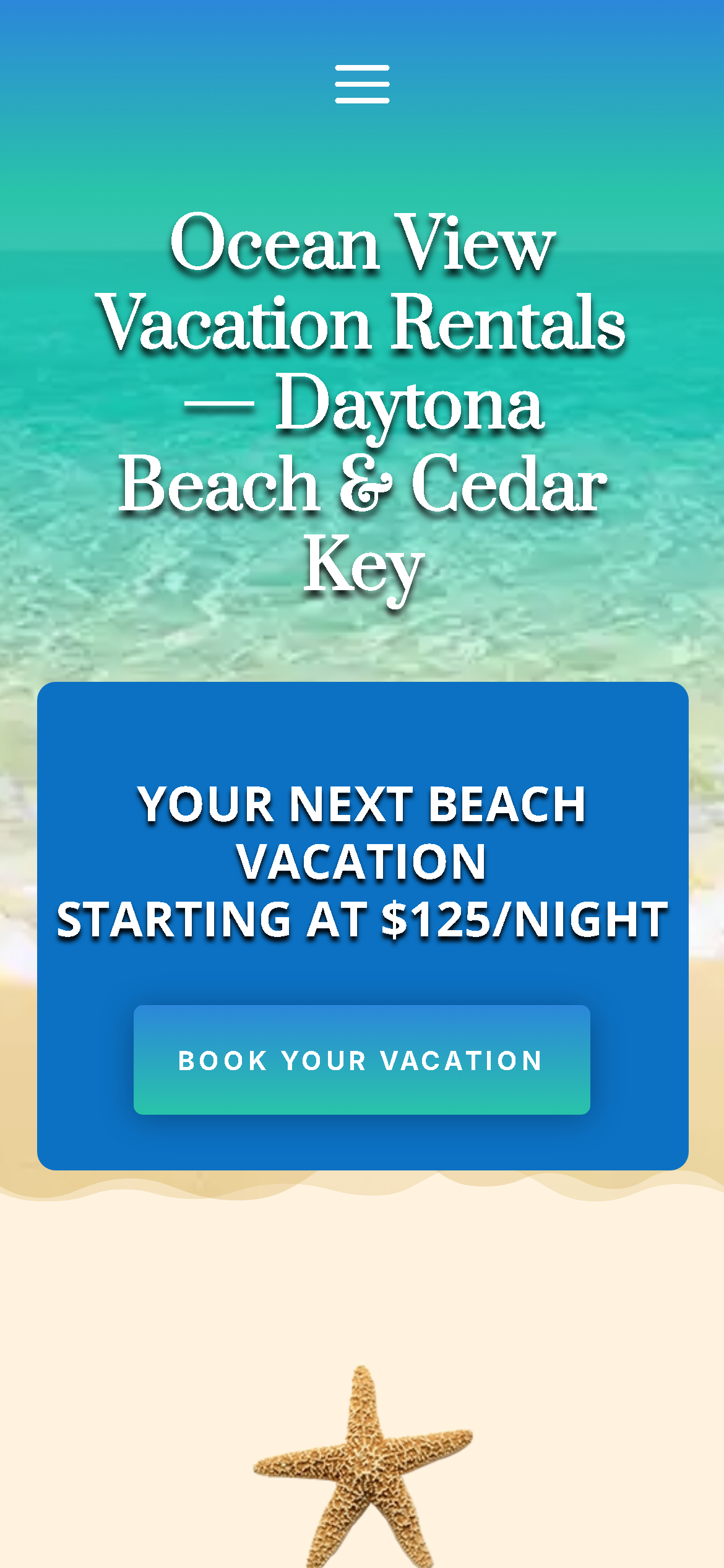 Mobile homepage